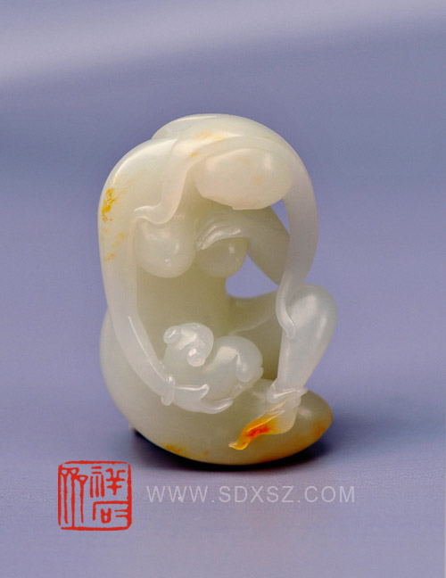 新疆和田玉白籽玉 裸女 43g