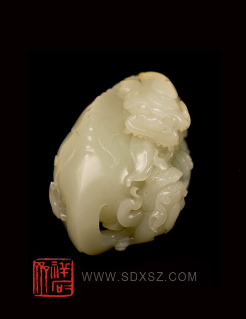 新疆和田玉白籽玉 辟邪 295g